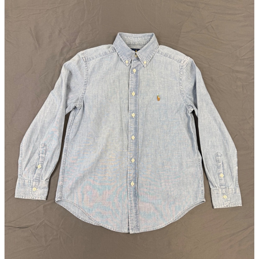 Ralph Lauren Light Blue Button-Down Shirt - Kids
